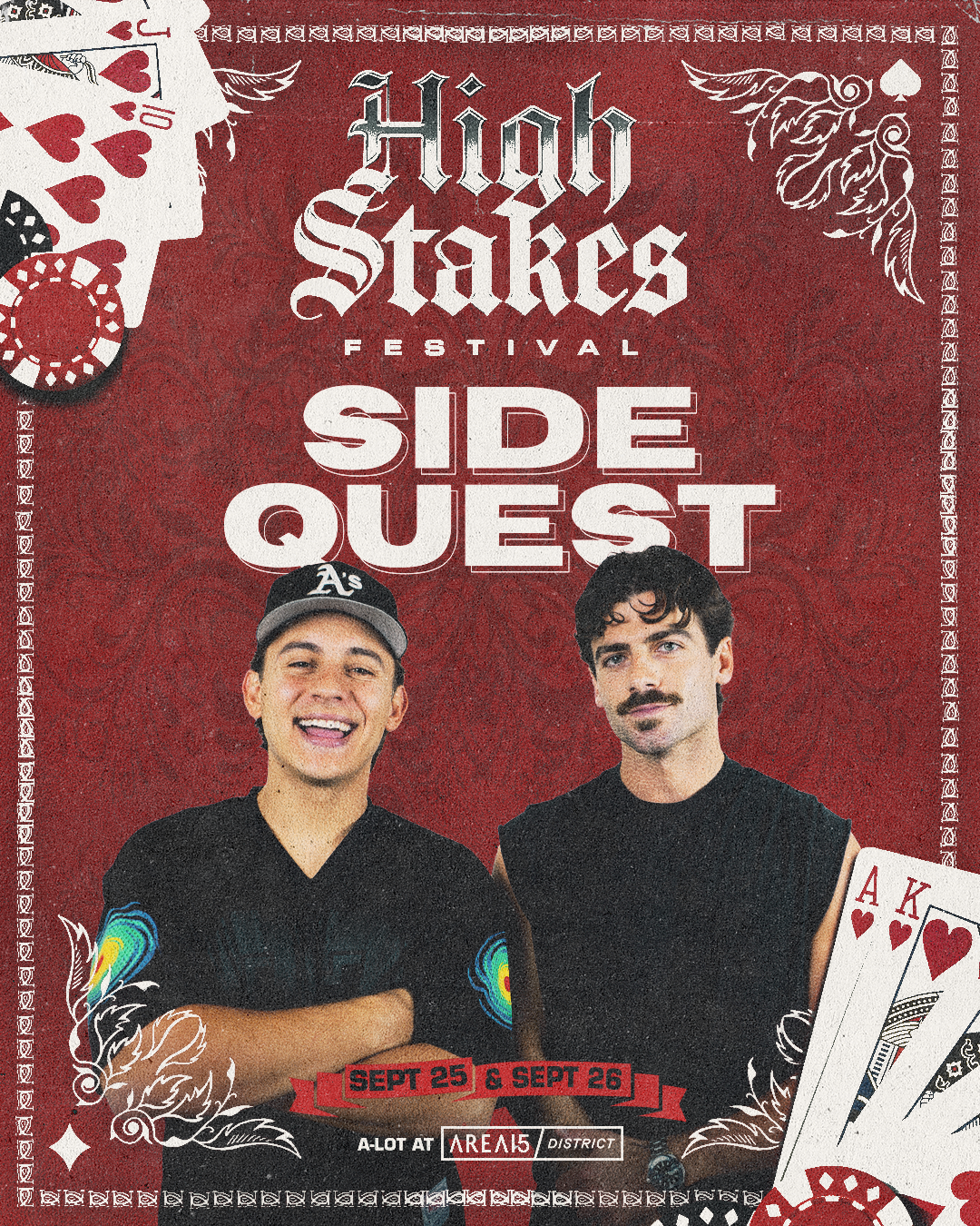 Sidequest lineup poster for High Stakes Festival 2026